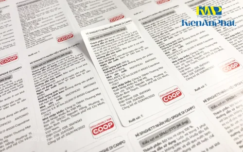 In nhãn, tem decal giấy làm nhãn phụ tại Kiến An Phát