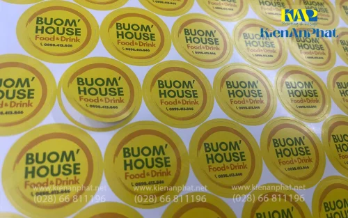 In nhãn, tem decal giấy bế tròn giá rẻ tại tpHCM