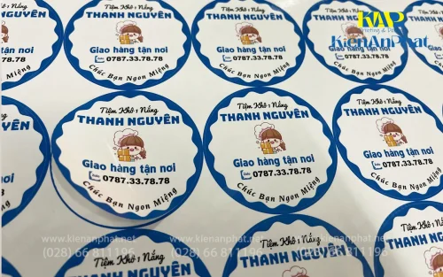 In nhãn, tem decal giấy