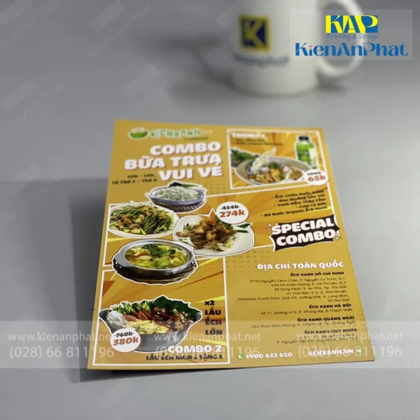 Bảng giá in tờ rơi A3
