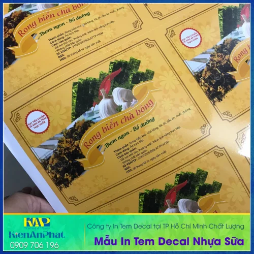 In Tem Decal Nhựa sữa đục tại Gò Vấp