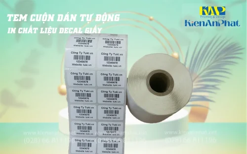 In tem, nhãn decal dạng cuộn tại tphcm làm mã hàng hóa