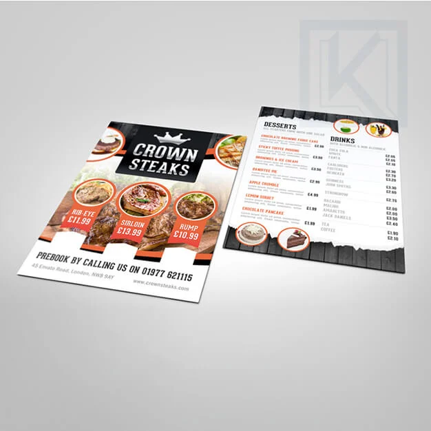 Thiết kế menu nhà hàng, quán ăn giá rẻ tại Bình Thạnh, HCM