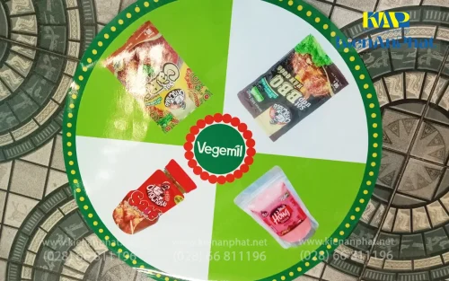 Bảng giá in pp cán (bồi) format tại in Kiến An Phát làm vòng quay may mắn