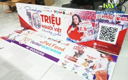 Bảng giá in pp cán (bồi) format tại in Kiến An Phát làm poster quảng cáo trường học