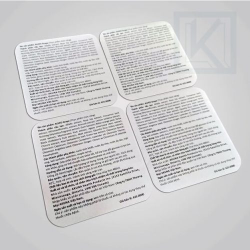 in tem phụ, nhãn phụ