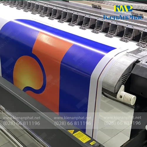 In decal poster dán kính tại Kiến An Phát