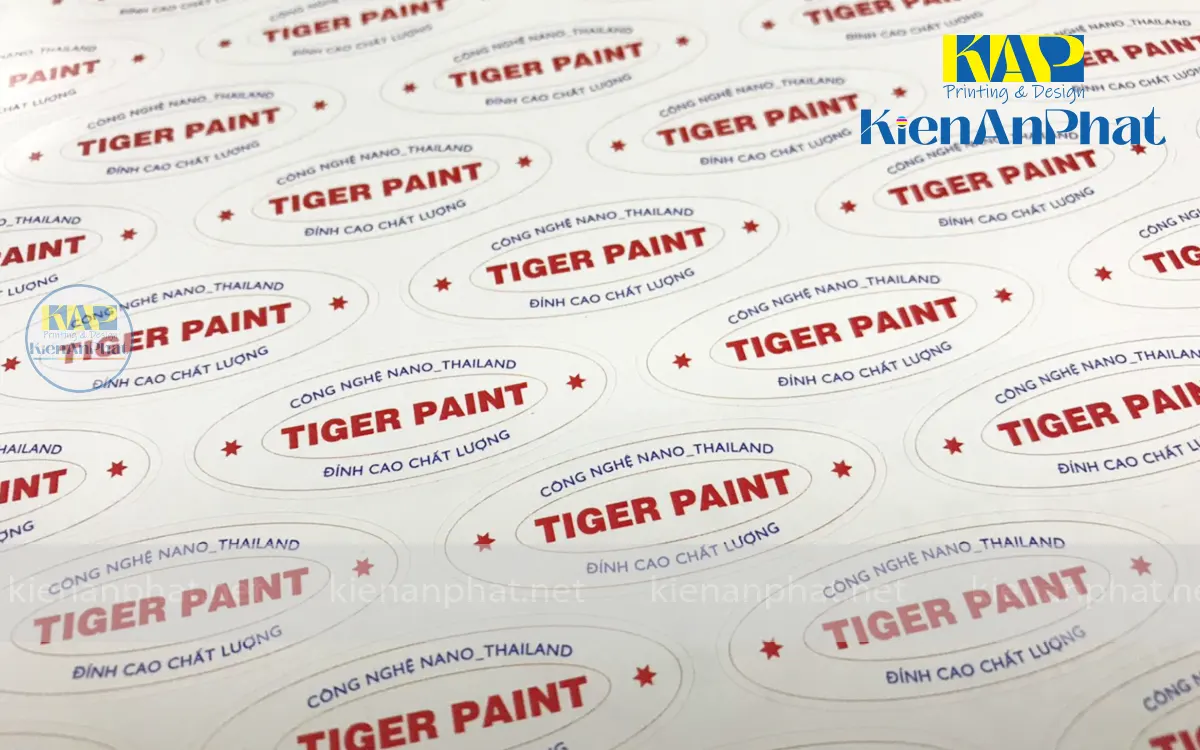 In decal theo yêu cầu bằng chất liệu decal giấy tại kiến an phát