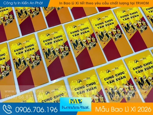 In Bao Lì Xì tết theo yêu cầu uy tín tại TP Hồ Chí Minh