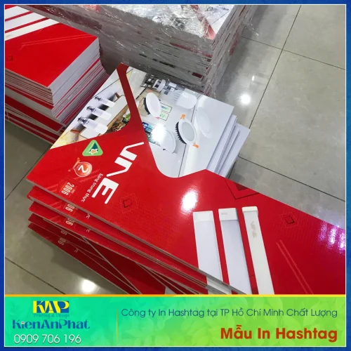 Mẫu Hastag Cầm Tay 2026 theo yêu cầu tại In Hashtag Kiến An Phát