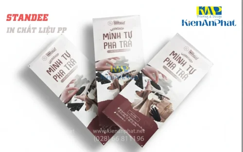 chất liệu in standee pp giá rẻ tại hcm sản phẩm cà phê