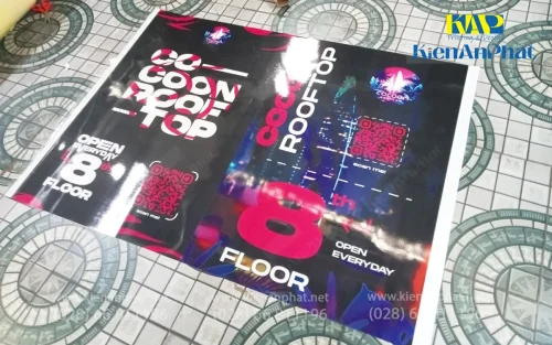 In decal lấy liền làm poster tại in Kiến An Phát