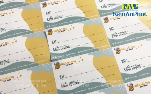 In decal lấy liền làm nhãn dán tại in Kiến An Phát