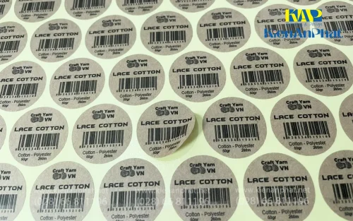 In decal lấy liền decal giấy kraft tại in Kiến An Phát