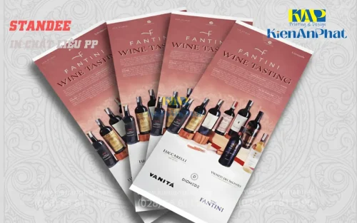 In Standee quảng cáo thức uống cho nhà hàng tại hcm