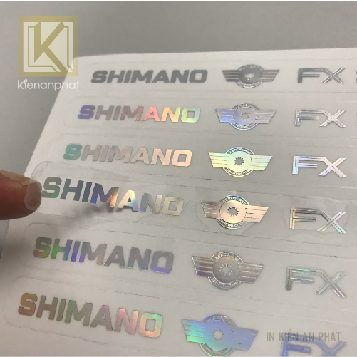 decal trong ép nhũ