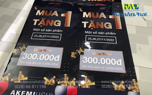 In decal số lượng ít làm poster giá rẻ tại tphcm