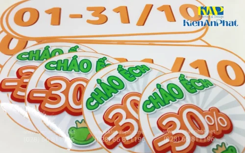 In decal số lượng ít bế theo yêu cầu tại Kiến An phát