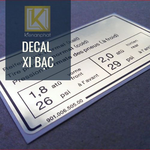 Những điều có thể bạn chưa biết về in decal xi bạc