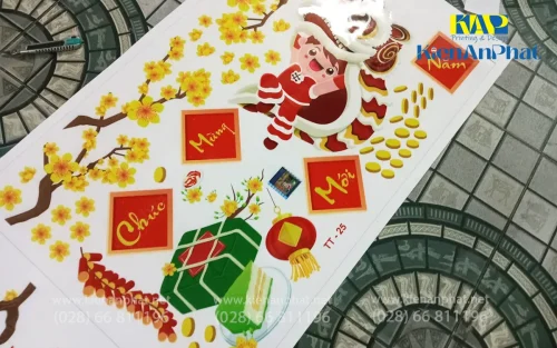 Decal Trang Trí Noel tại in Kiến An Phát