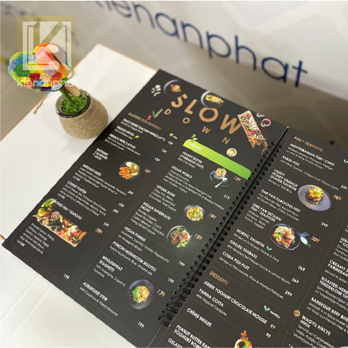 In menu giá rẻ tại in Kiến An Phát, tpHCM