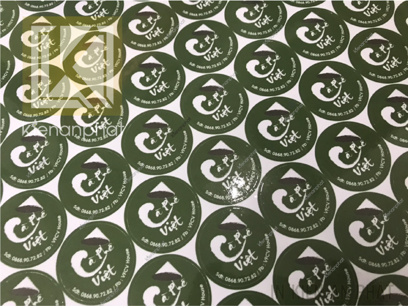 In tem sticker chất lượng cao tại tpHCM - Công ty in Kiến An Phát