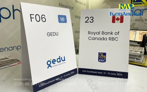 In tent card - Table tent - Menu để bàn nhanh giá rẻ tại hcm