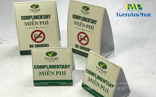 In tent card - Table tent - Menu để bàn lấy liền tại tphcm