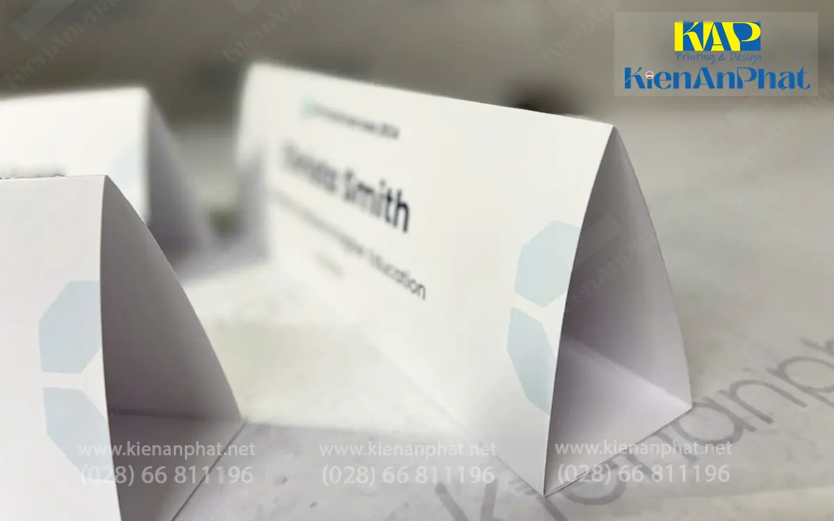 In tent card - Table tent - Menu để bàn chất liệu pp cán formex