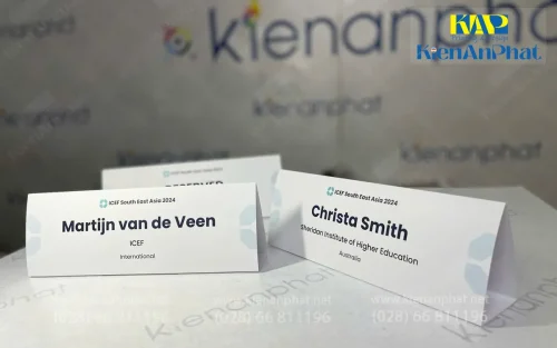 In tent card - Table tent - Menu để bàn giá rẻ tại tphcm