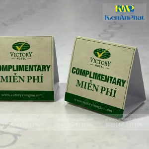 In tent card - Table tent - Menu để bàn tại in kiến an phát