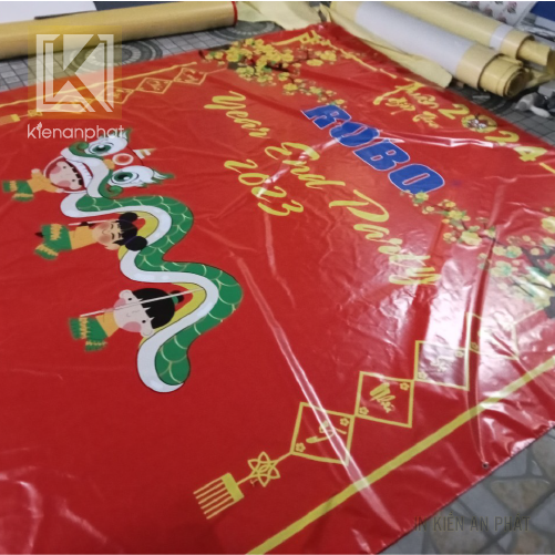 In backdrop tất niên 2024 và background tiệc tân niên năm Ất Tỵ 2025 tại tpHCM