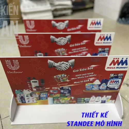 Thiết kế standee mô hình cho sự kiện thành công