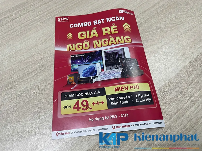 In tờ rơi chuyên nghiệp tpHCM - Chất lượng cao, giá cạnh tranh