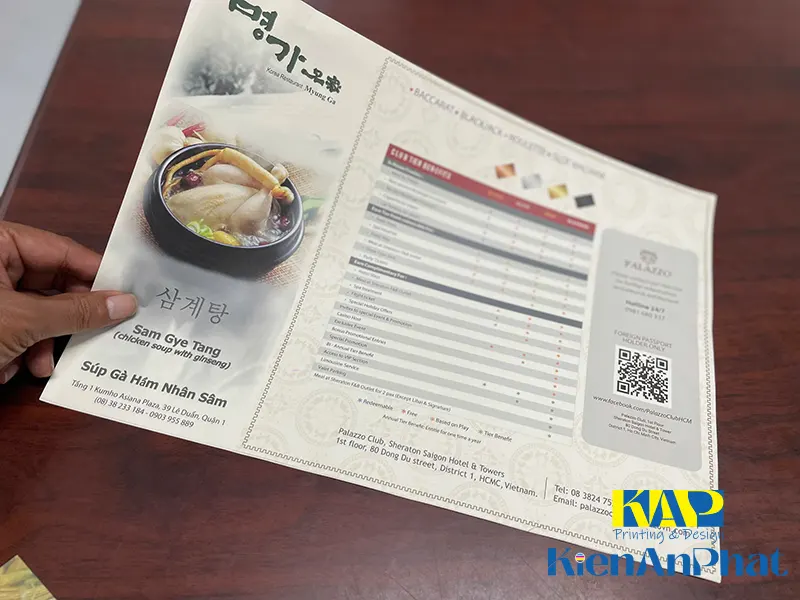In Giấy Lót Bàn Ăn Giá Rẻ, Chuyên Nghiệp tại tpHCM