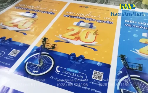 In hiflex làm phướn treo quảng cáo sự kiện tại in Kiến An Phát
