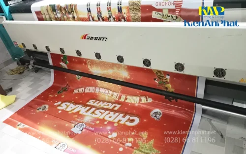 In Ấn Quận 5 TPHCM làm backdrop giáng sinh trên chất liệu bạt hiflex