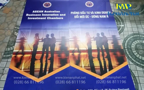 In poster pp làm standee quảng cáo tại tphcm