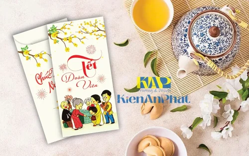 Mẫu thiết kế bao lì xì năm 2026 (Bính Ngọ) tại in Kiến An Phát