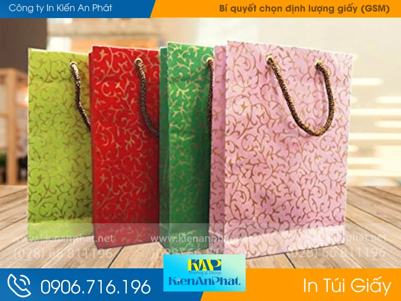 Bí quyết chọn định lượng giấy (GSM) để túi giấy chịu lực tốt
