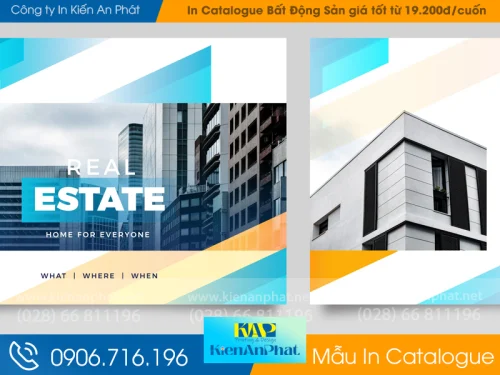 Xưởng in Catalogue Bất Động Sản giá tốt nhất từ 19.200đ/cuốn