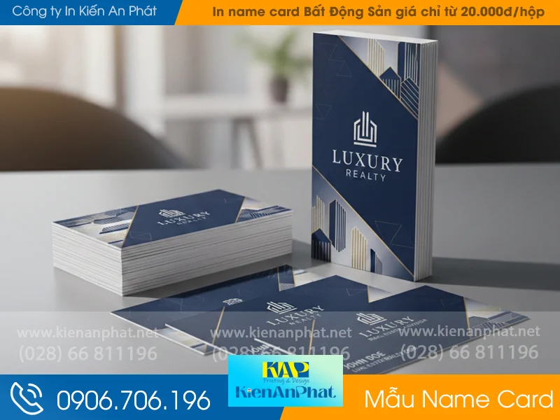 In name card bất động sản uy tín – Cam kết chất lượng từ Kiến An Phát