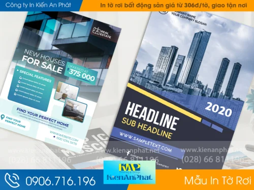 Xưởng in tờ rơi bất động sản giá từ 306đ/tờ, giao tận nơi