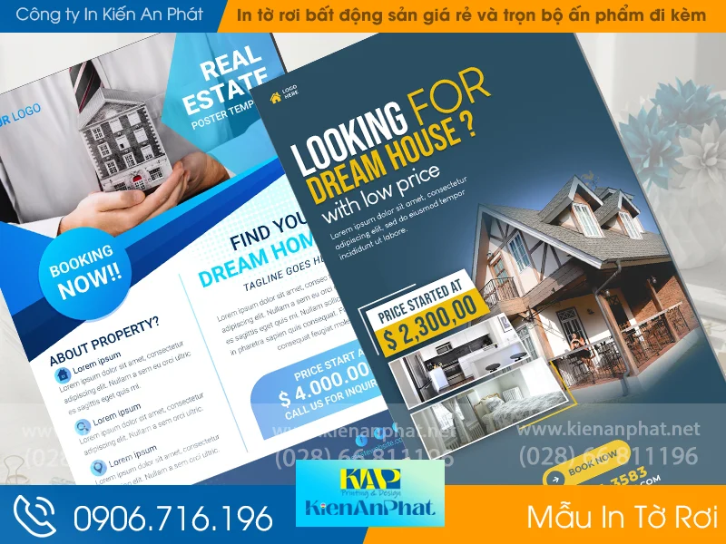 Địa chỉ in tờ rơi bất động sản giá rẻ và trọn bộ ấn phẩm đi kèm