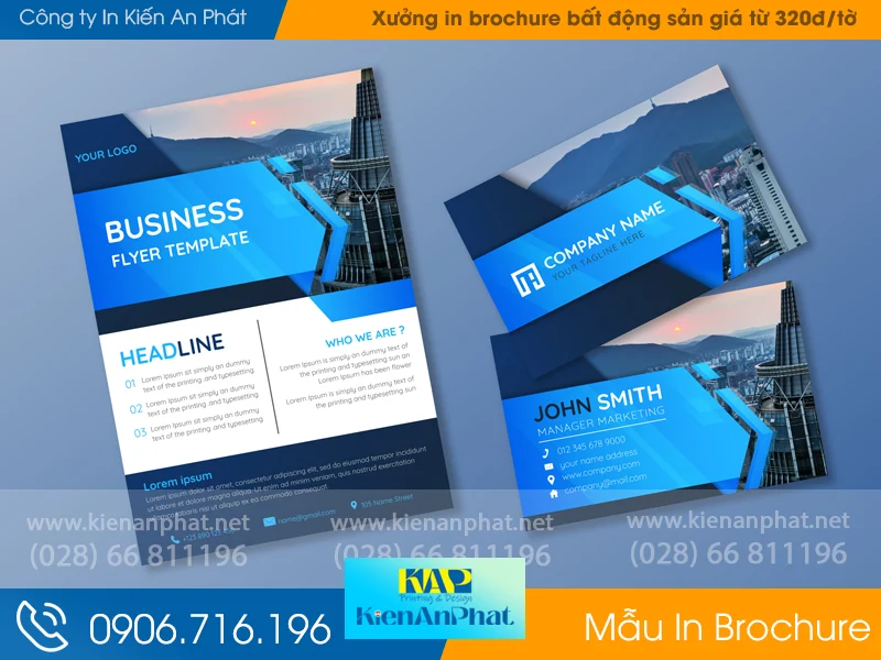 Xưởng in brochure bất động sản giá từ 320đ/tờ