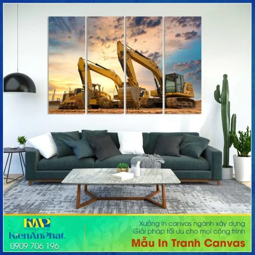 Xưởng in canvas ngành xây dựng – Giải pháp tối ưu cho mọi công trình