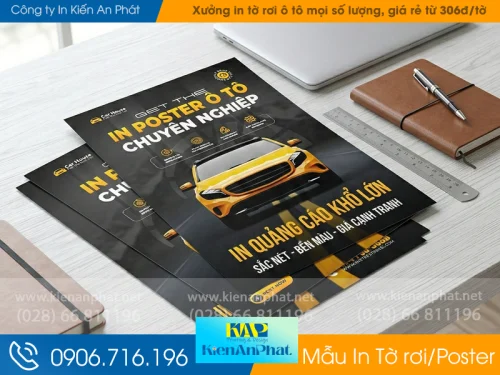 Xưởng in tờ rơi ô tô mọi số lượng, giá rẻ từ 306đ/tờ
