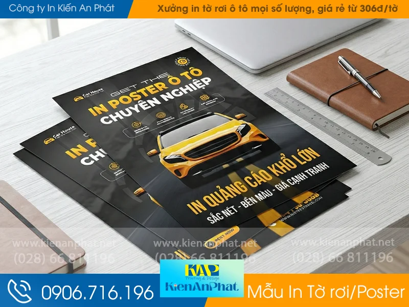 Xưởng in tờ rơi ô tô mọi số lượng, giá rẻ từ 306đ/tờ