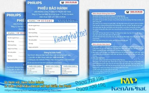Mẫu thành phẩm In Tem Bảo Hành mới nhất cập nhật Tháng 04-2026