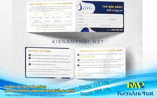 Mẫu In tem Bảo Hành mới nhất Tháng 04-2026